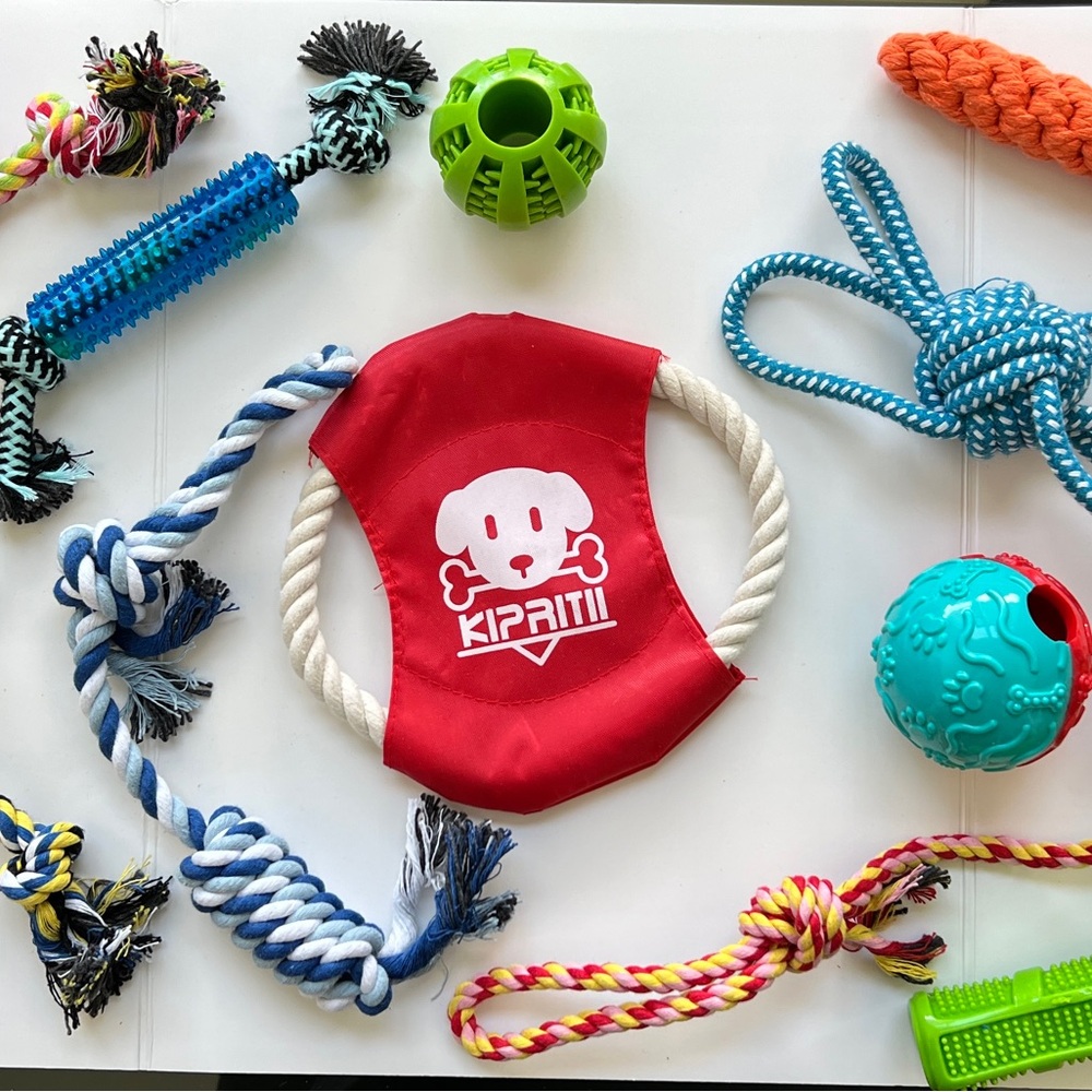 Red Rope Ring Dog Toy - Durable Tug & Fetch